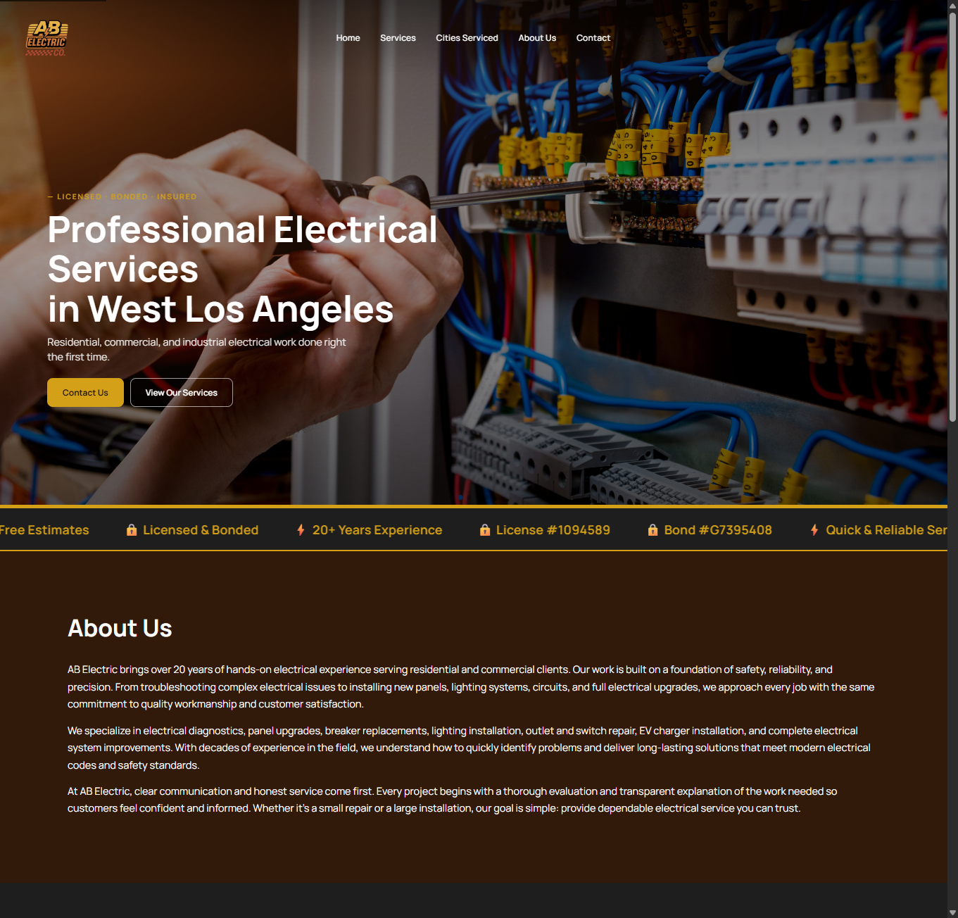 AB Electric Co. website